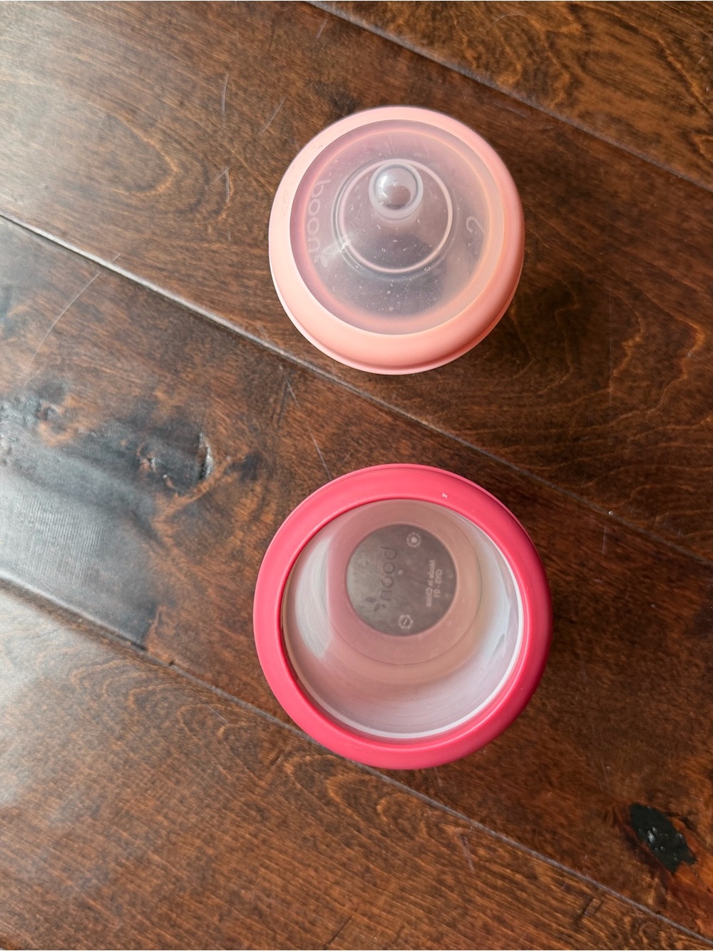Silicone Baby Boon Bottles & Nipples Set - Pink & Coral Mix - Picture 5 of 5